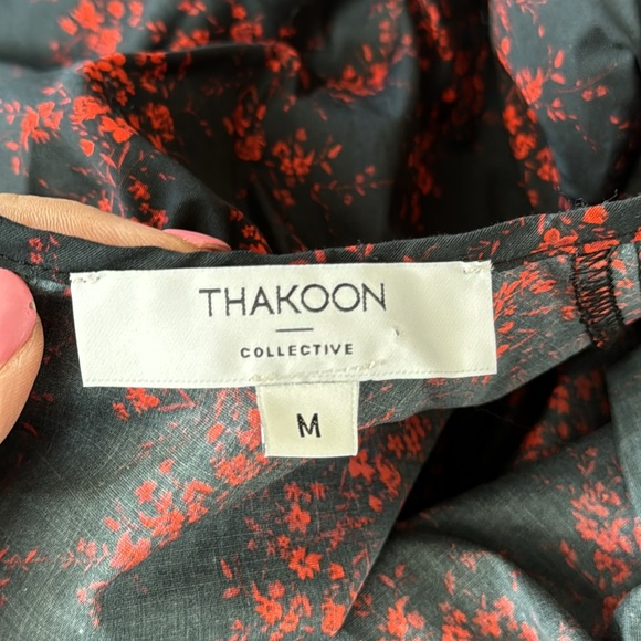 NWT Thakoon Collective Floral Puff Sleeve Top Size M - Picture 11 of 12